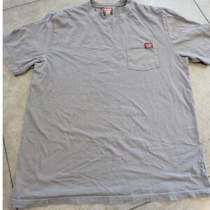 Wrangler Men's Workwear Gray Short Sleeve Pocket‎ T-Shirt Size X-Large
